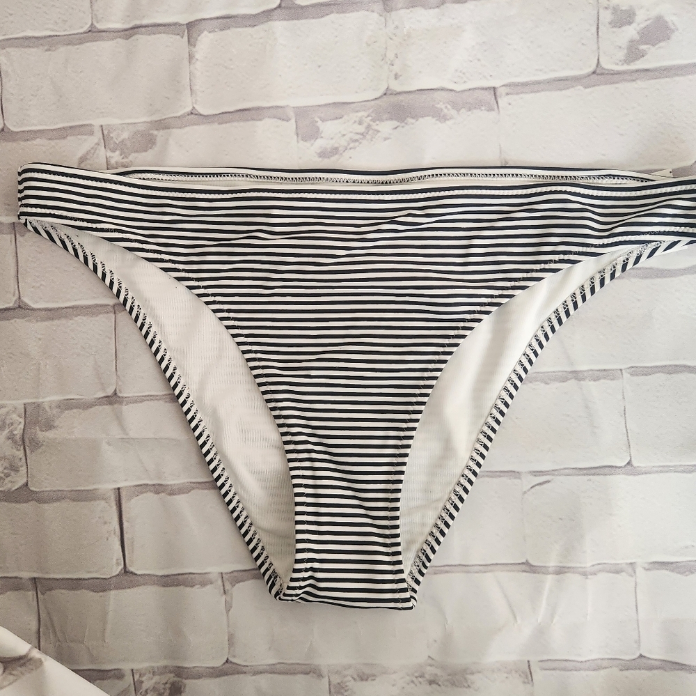 NWOT- aerie stripe cheeky swim bottom
